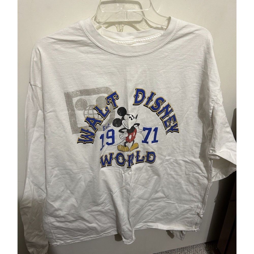 Walt Disney World Long Sleeve T-Shirt Official 1971 Mickey‎ Mouse Size XL